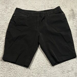 White House Black Market Bermuda Shorts Women's 10‎ 32x10 Black Stretch